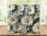 3d Floral - White Daisies